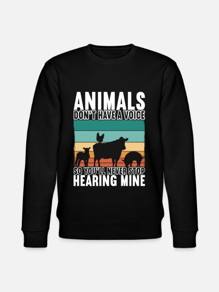 Vegan Vegetarians - Stanley/Stella CHANGER Unisex Organic Sweatshirt - black
