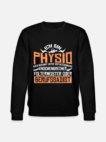 Physio Assistant Physiothérapeute - Sweat bio CHANGER Stanley/Stella Unisexe - noir