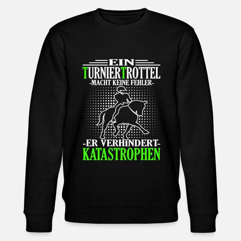 Turniertrottel - Reitturnier - Turnierreiter - Stanley/Stella Unisex Bio-Sweatshirt CHANGER - Schwarz