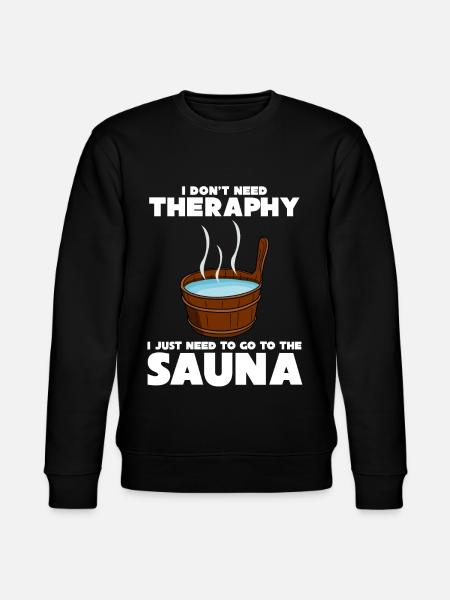 Sauna Sauna Saunist Saying Sauna - Stanley/Stella CHANGER Unisex Organic Sweatshirt - black