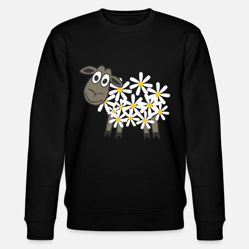 Sheep Daisy Sheep Sheep - Stanley/Stella CHANGER Unisex Organic Sweatshirt - black