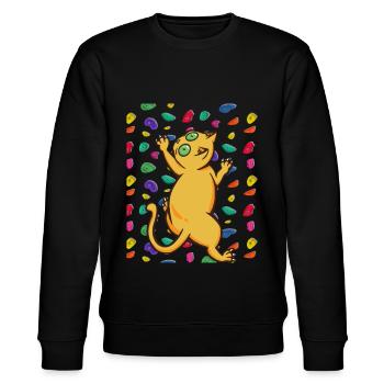 Klettern Kletterer - Stanley/Stella Unisex Bio-Sweatshirt CHANGER  - Schwarz - Vorne - Nik (191cm) & Marisol (170cm)