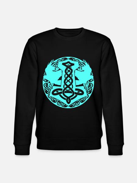 Ravens Viking Crows Jewelry Raven - Stanley/Stella CHANGER Unisex Organic Sweatshirt - black