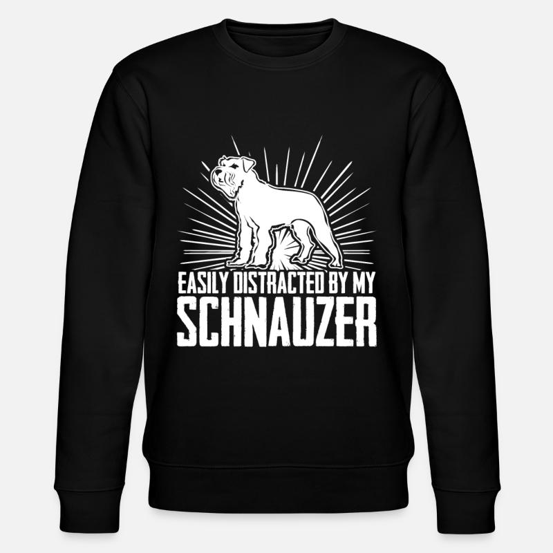 Schnauzer Spruch Riesenschnauzer - Stanley/Stella Unisex Bio-Sweatshirt CHANGER  - Schwarz