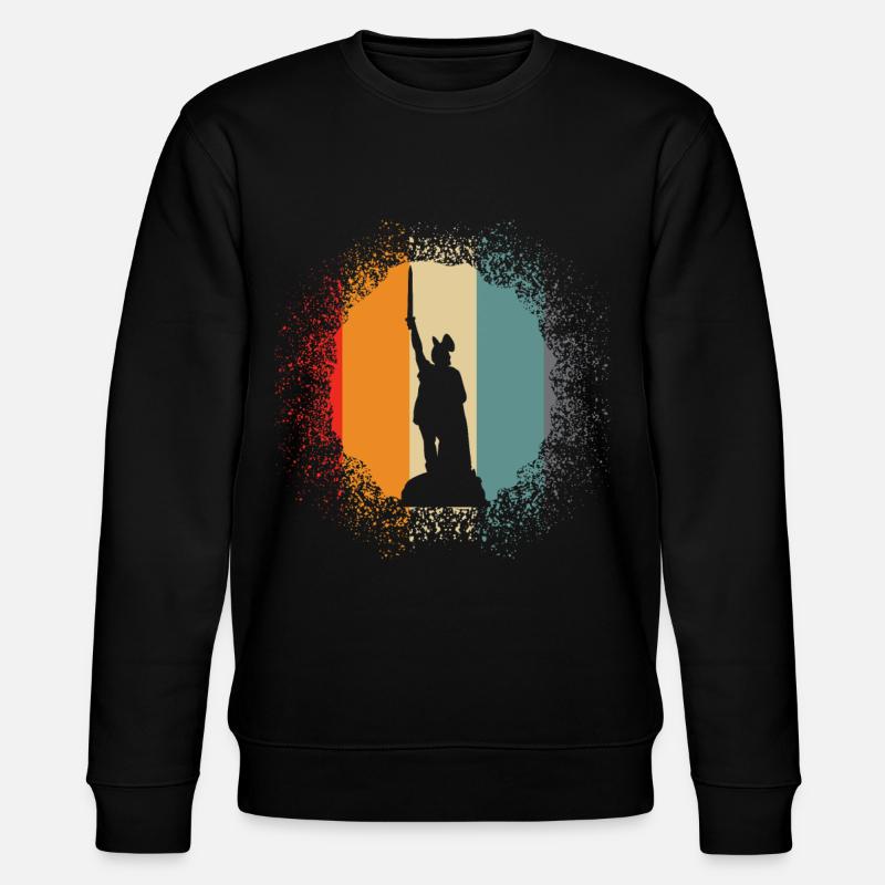 Hermann Monument Detmold Retro Lippe - Stanley/Stella CHANGER Unisex Organic Sweatshirt - black