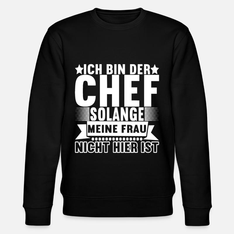 Abteilungsleiter Chef - Stanley/Stella Unisex Bio-Sweatshirt CHANGER  - Schwarz