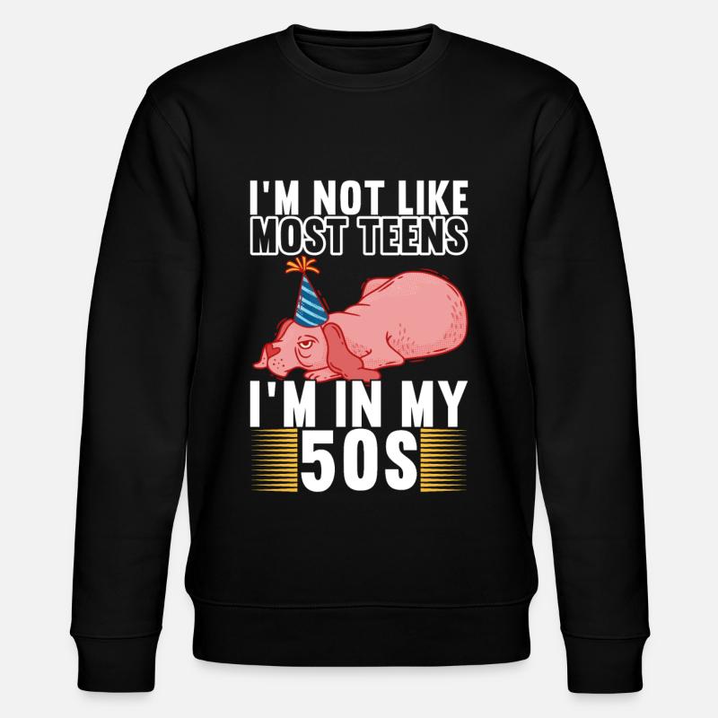 Grumpy Birthday - Stanley/Stella CHANGER Unisex Organic Sweatshirt - black