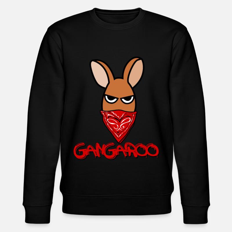 Kangaroo Gangaroo Kangaroos - Stanley/Stella CHANGER Unisex Organic Sweatshirt - black