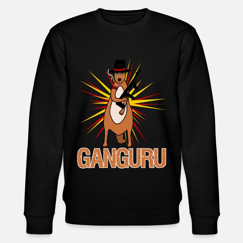 Kangourou avec pistolet Kangourous - Sweat bio CHANGER Stanley/Stella Unisexe - noir