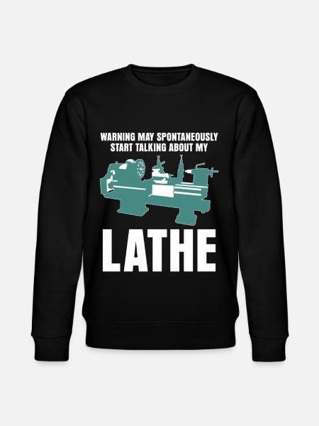 Machining Lathe Lathe Lathe - Stanley/Stella CHANGER Unisex Organic Sweatshirt - black