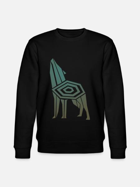 Wolf Odin's Valhalla Viking Wolves - Stanley/Stella CHANGER Unisex Organic Sweatshirt - black