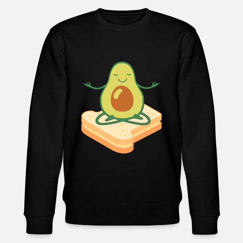 Avocado Toast - Stanley/Stella Unisex Bio-Sweatshirt CHANGER  - Schwarz