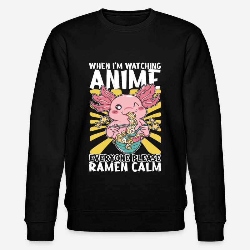 Anime Ramen Manga - Stanley/Stella CHANGER Unisex Organic Sweatshirt - black