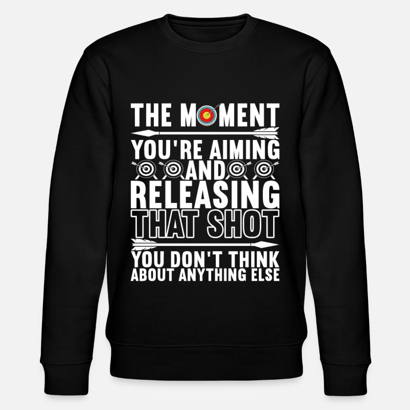 Archery Archer Arrow - Stanley/Stella CHANGER Unisex Organic Sweatshirt - black
