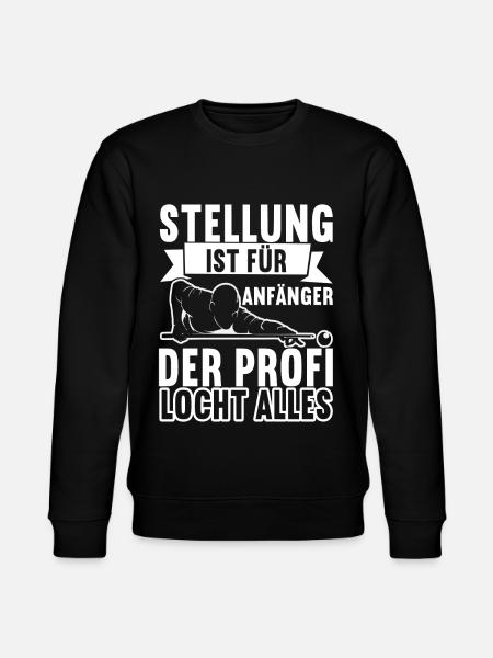 Pool Billard - Stanley/Stella Unisex Bio-Sweatshirt CHANGER - Schwarz