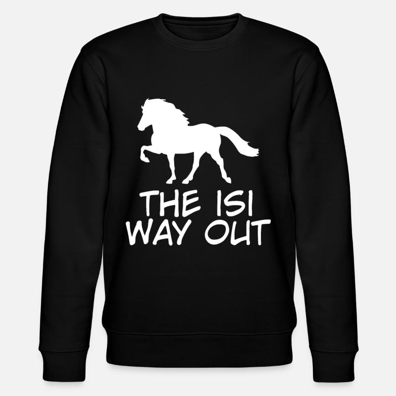 Islandpferd Islandpferde Pferd Isländer - Stanley/Stella Unisex Bio-Sweatshirt CHANGER  - Schwarz