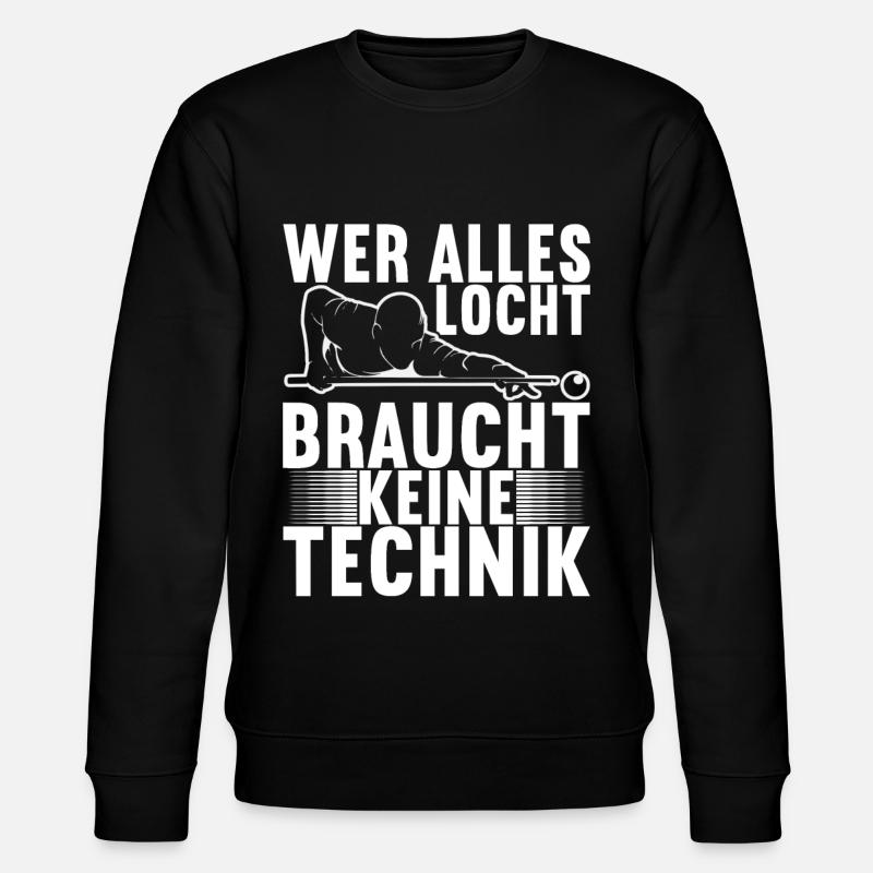 Pool Billard - Stanley/Stella Unisex Bio-Sweatshirt CHANGER  - Schwarz