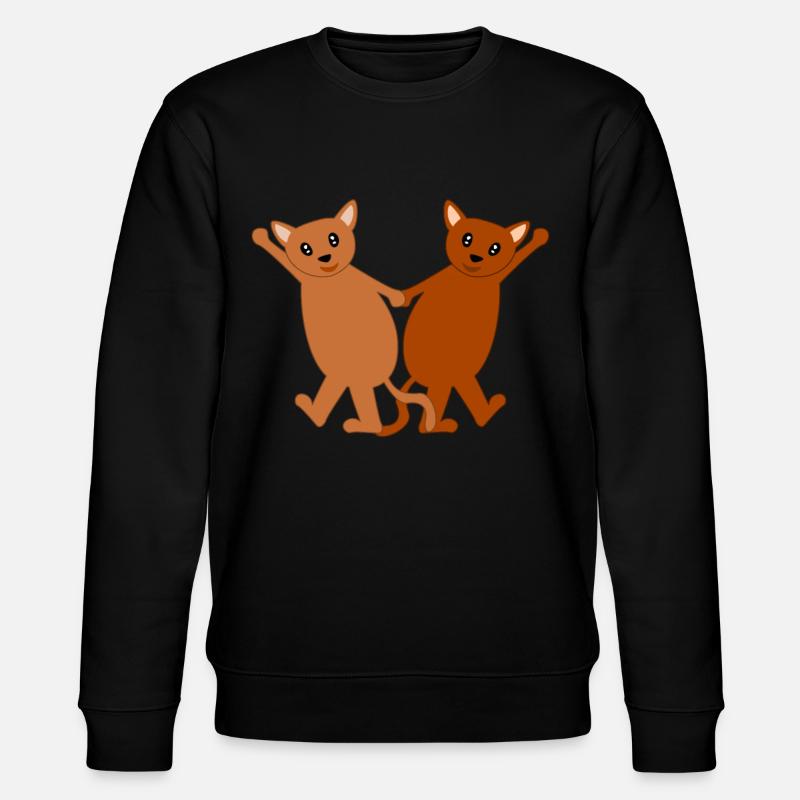 Boogie Woogie Cats Boogie-Woogie Swing - Stanley/Stella CHANGER Unisex Organic Sweatshirt - black