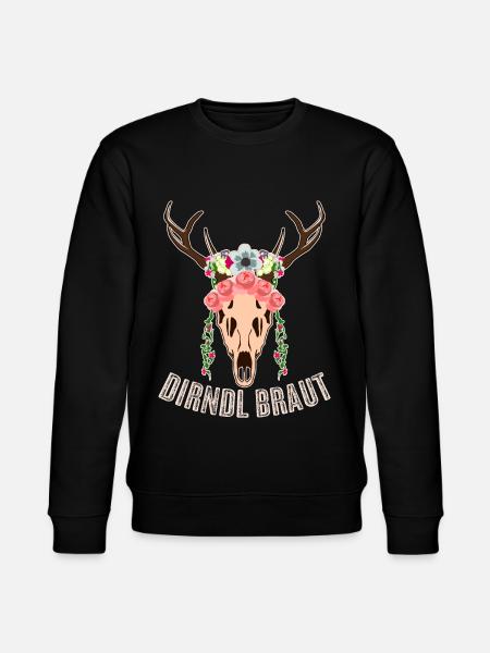 Dirndl Braut - Stanley/Stella Unisex Bio-Sweatshirt CHANGER - Schwarz