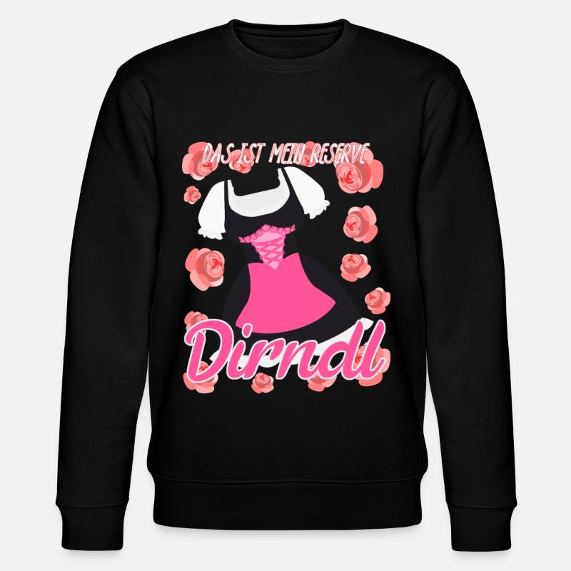 Dirndl Ersatz Trachtenkleid - Stanley/Stella Unisex Bio-Sweatshirt CHANGER  - Schwarz