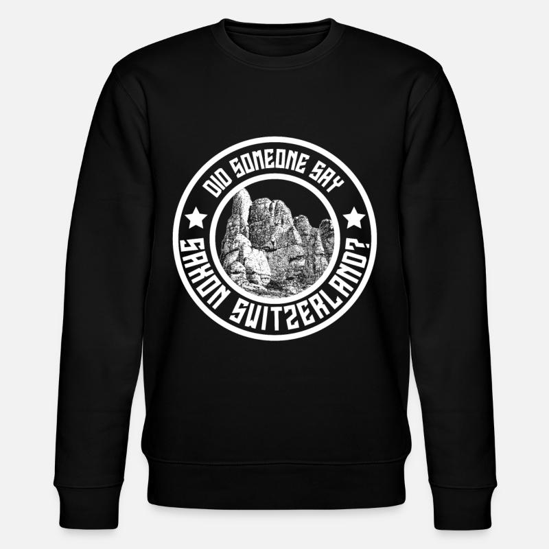 Sächsische Schweiz - Stanley/Stella Unisex Bio-Sweatshirt CHANGER  - Schwarz