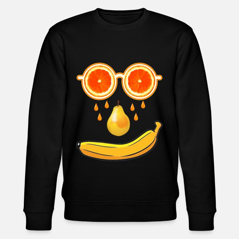 Sommer Früchte - Stanley/Stella Unisex Bio-Sweatshirt CHANGER - Schwarz