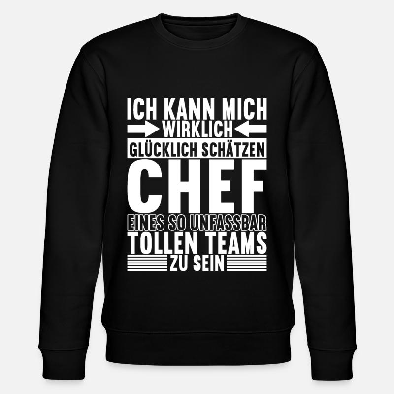 Abteilungsleiter Chef - Stanley/Stella Unisex Bio-Sweatshirt CHANGER  - Schwarz