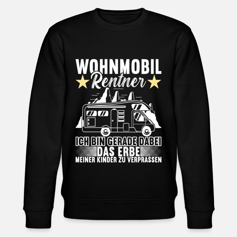 Camping Wohnmobil - Stanley/Stella Unisex Bio-Sweatshirt CHANGER - Schwarz