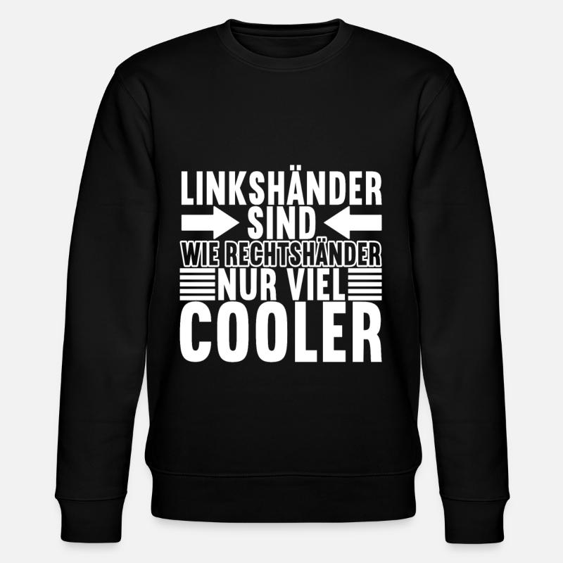 Linkshänder - Stanley/Stella Unisex Bio-Sweatshirt CHANGER  - Schwarz