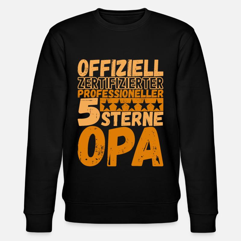 Opa Großvater - Stanley/Stella Unisex Bio-Sweatshirt CHANGER - Schwarz