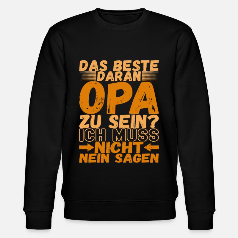 Opa Großvater - Stanley/Stella Unisex Bio-Sweatshirt CHANGER  - Schwarz
