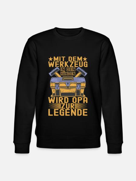 Opa Großvater - Stanley/Stella Unisex Bio-Sweatshirt CHANGER  - Schwarz