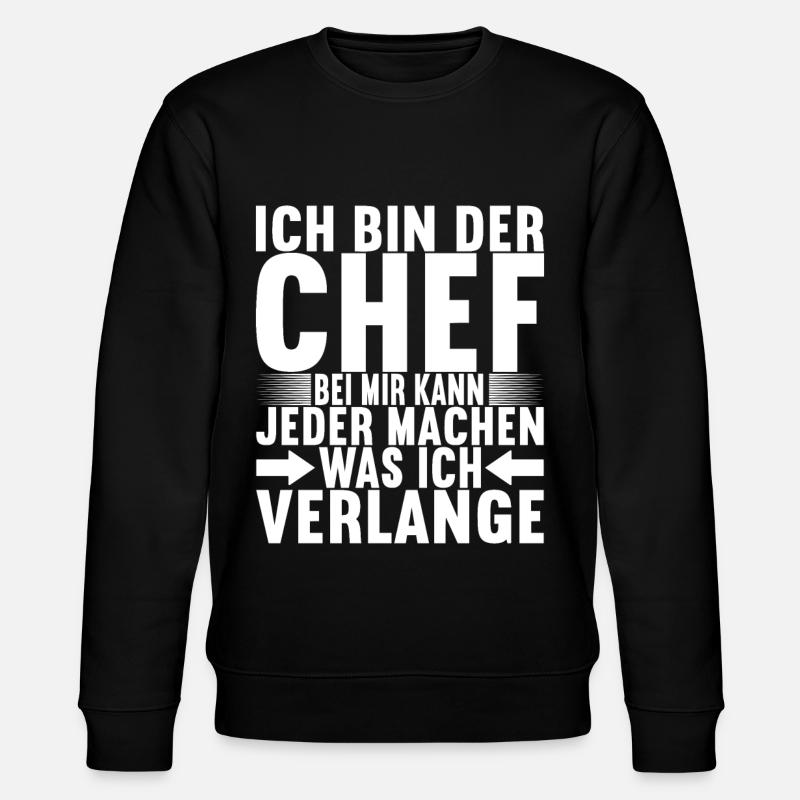 Abteilungsleiter Chef - Stanley/Stella Unisex Bio-Sweatshirt CHANGER  - Schwarz