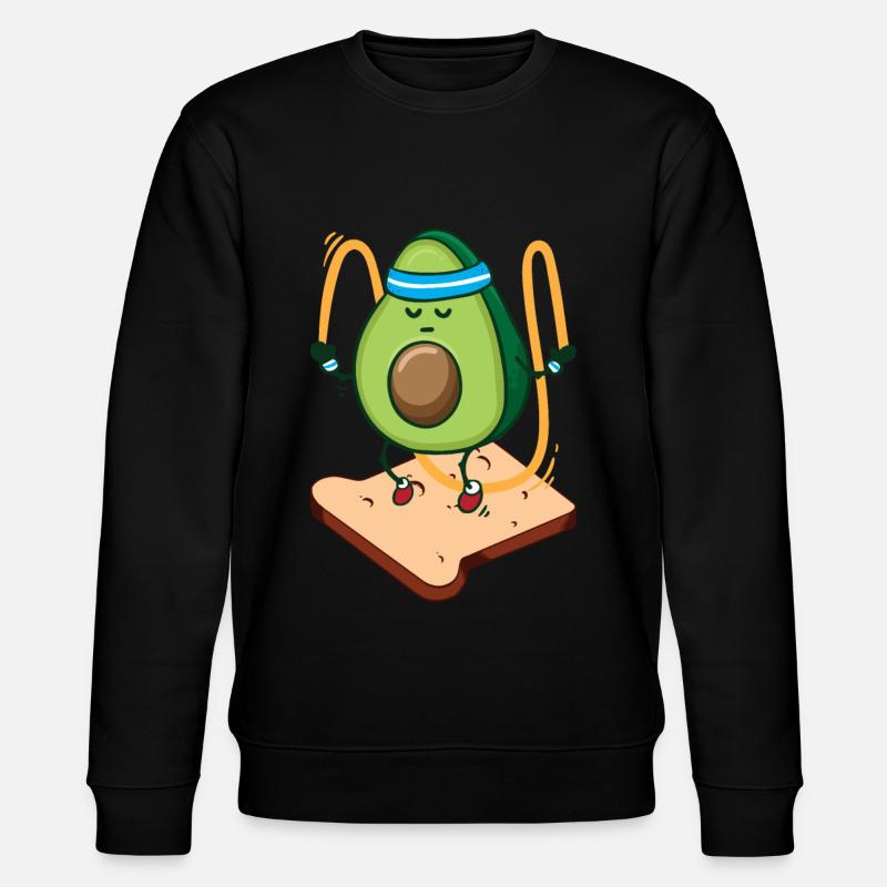 Avocado Toast - Stanley/Stella Unisex Bio-Sweatshirt CHANGER  - Schwarz