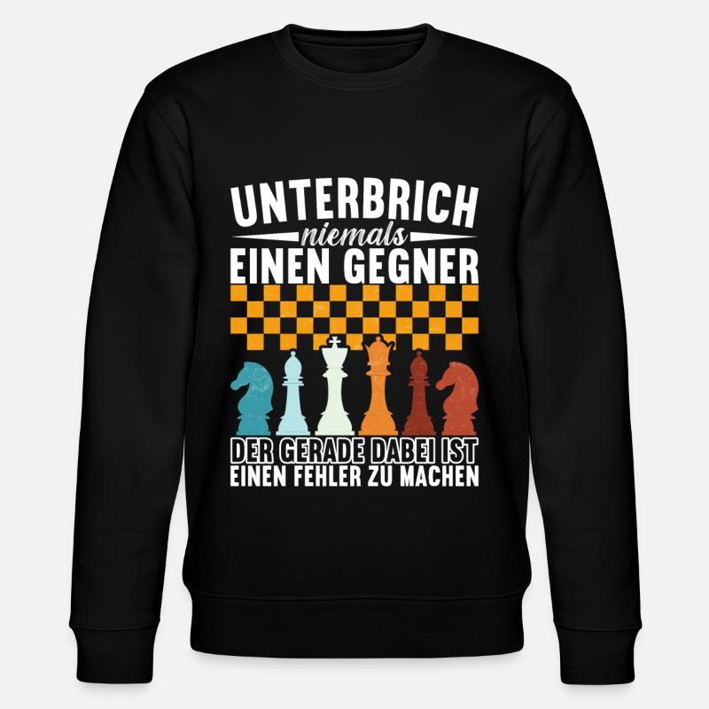 Schach Schachspieler - Stanley/Stella Unisex Bio-Sweatshirt CHANGER  - Schwarz