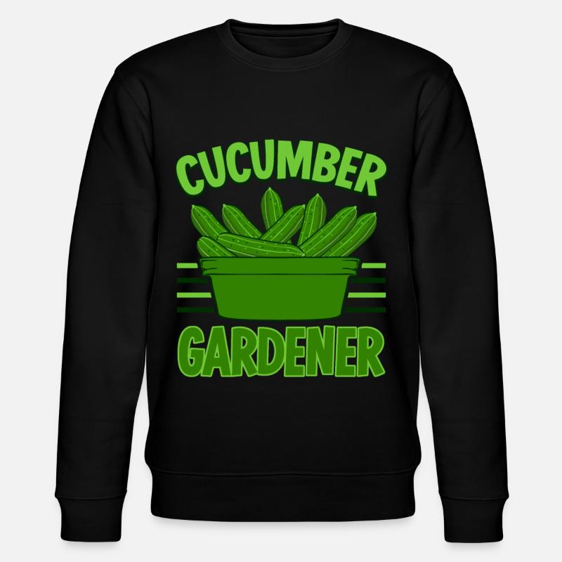 Gurke Gärtner Gemüse Saure Gurken - Stanley/Stella Unisex Bio-Sweatshirt CHANGER  - Schwarz