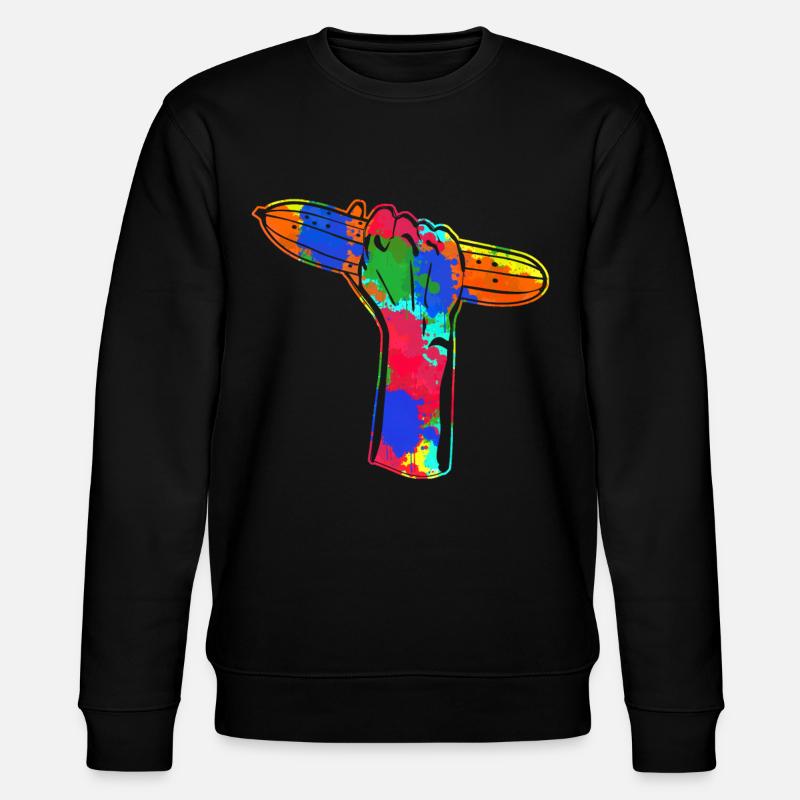 Concombre Végétarien Légumes Végétaliens Concombres - Sweat bio CHANGER Stanley/Stella Unisexe - noir