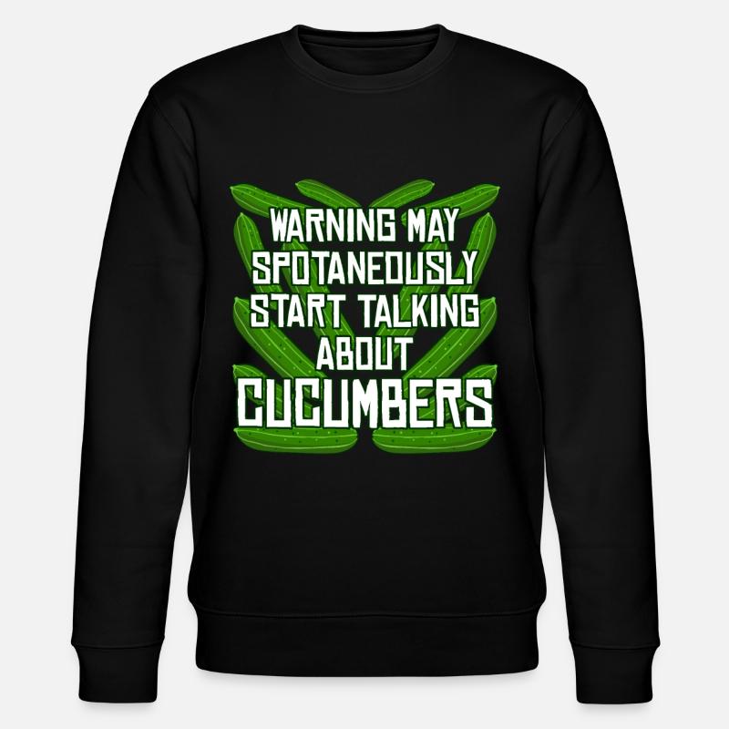 Cucumber Joke Cucumbers - Stanley/Stella CHANGER Unisex Organic Sweatshirt - black