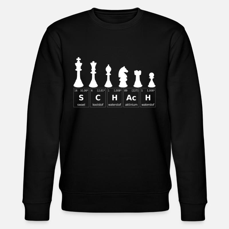 Schach Schachspieler - Stanley/Stella Unisex Bio-Sweatshirt CHANGER  - Schwarz