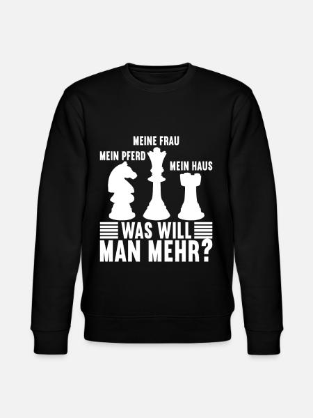 Schach Schachspieler - Stanley/Stella Unisex Bio-Sweatshirt CHANGER  - Schwarz