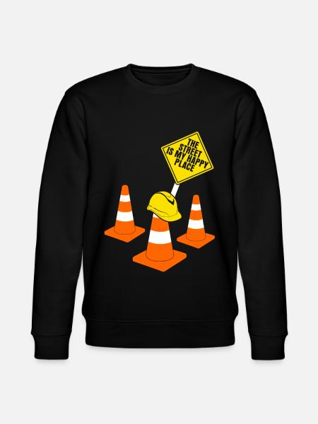 Road construction Road builders Road guards - Stanley/Stella CHANGER Unisex Organic Sweatshirt - black