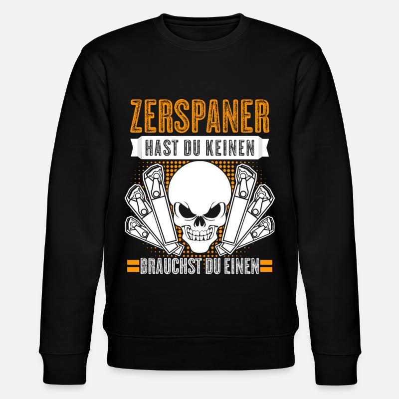Zerspaner Fräser Zerspanungsmechaniker - Stanley/Stella Unisex Bio-Sweatshirt CHANGER  - Schwarz