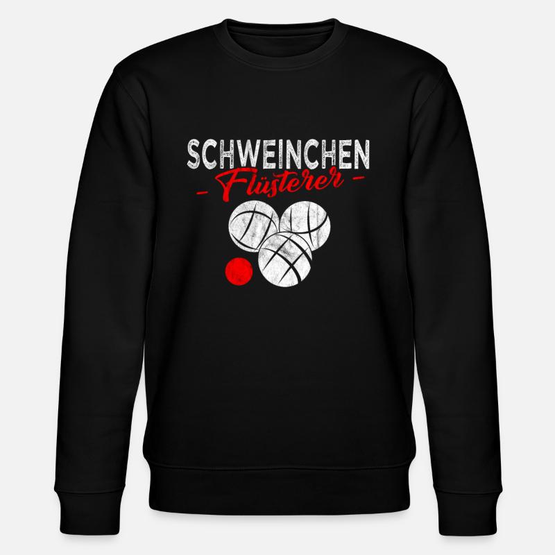 Boccia - Boule - Stanley/Stella Unisex Bio-Sweatshirt CHANGER  - Schwarz