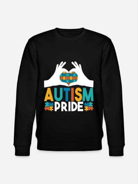 Autistic Autism Autistic - Stanley/Stella CHANGER Unisex Organic Sweatshirt - black