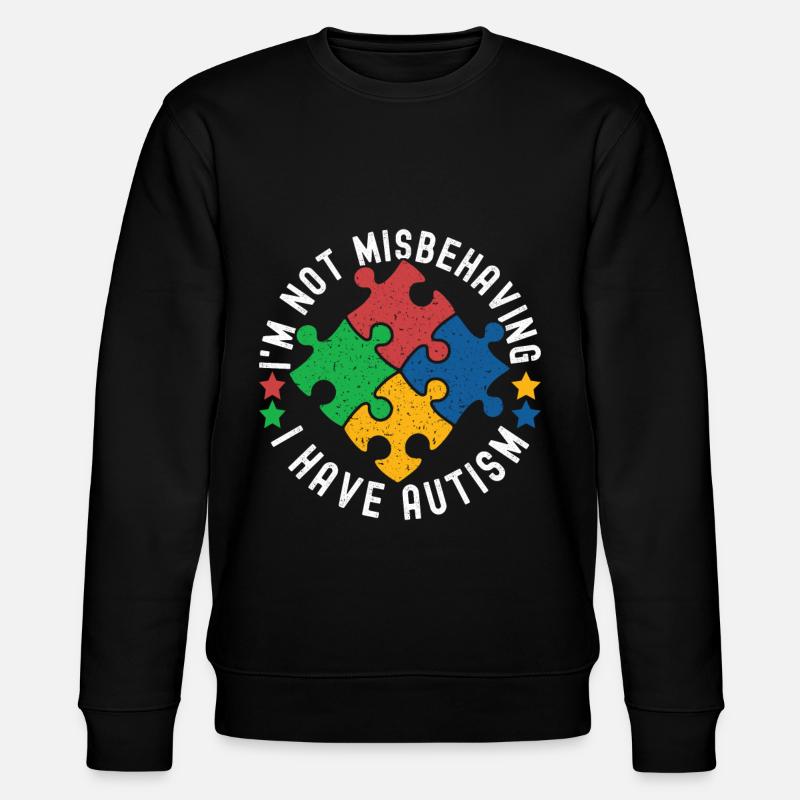 Autisme autistique Autiste - Sweat bio CHANGER Stanley/Stella Unisexe - noir