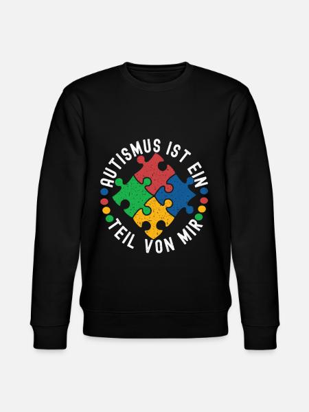 Autistic Autism Autistic - Stanley/Stella CHANGER Unisex Organic Sweatshirt - black