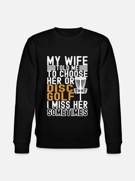 Disc Golf Disc Golfer - Stanley/Stella CHANGER Unisex Organic Sweatshirt - black