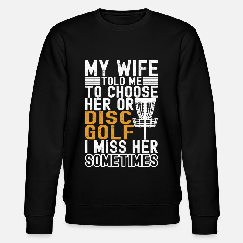 Disc Golf Disc Golfer - Stanley/Stella Unisex Bio-Sweatshirt CHANGER  - Schwarz