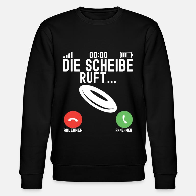 Disc Golf Disc Golfer - Stanley/Stella Unisex Bio-Sweatshirt CHANGER  - Schwarz
