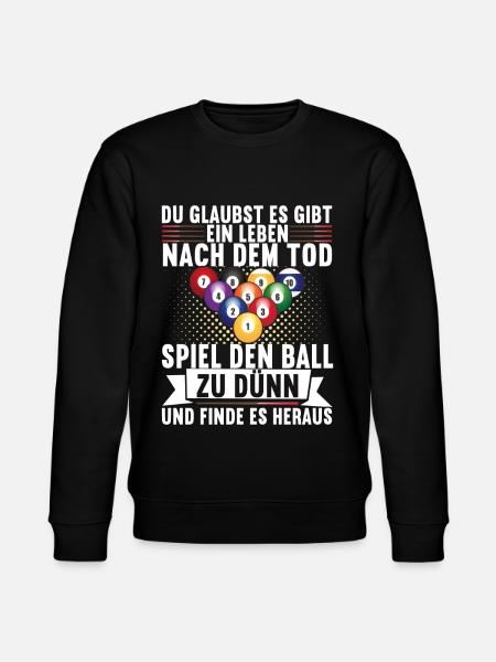 Pool Billard Billardspieler Pooltisch - Stanley/Stella Unisex Bio-Sweatshirt CHANGER - Schwarz